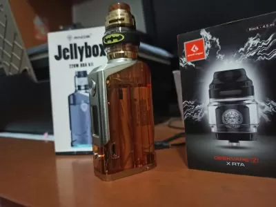 Jelly box 228W + ato zeus x rta + 2 accus 3000