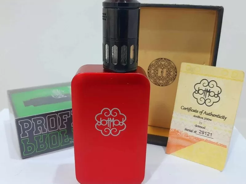 Dotmod DNA + ato profile rdta + 2 accus 3500 mah