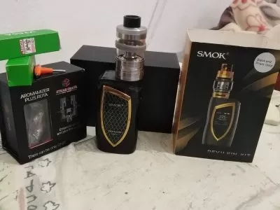 Vap smok + ato coton aromamizer +2 accu