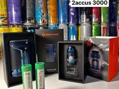 Vape l200 + accus 3000 + Zeus X Cotton